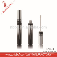 2015 New Deisgn Aluminum Silver With Window Round Lipgloss tube